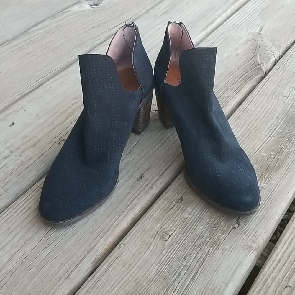 Lucky Brand Black Ankle Boots